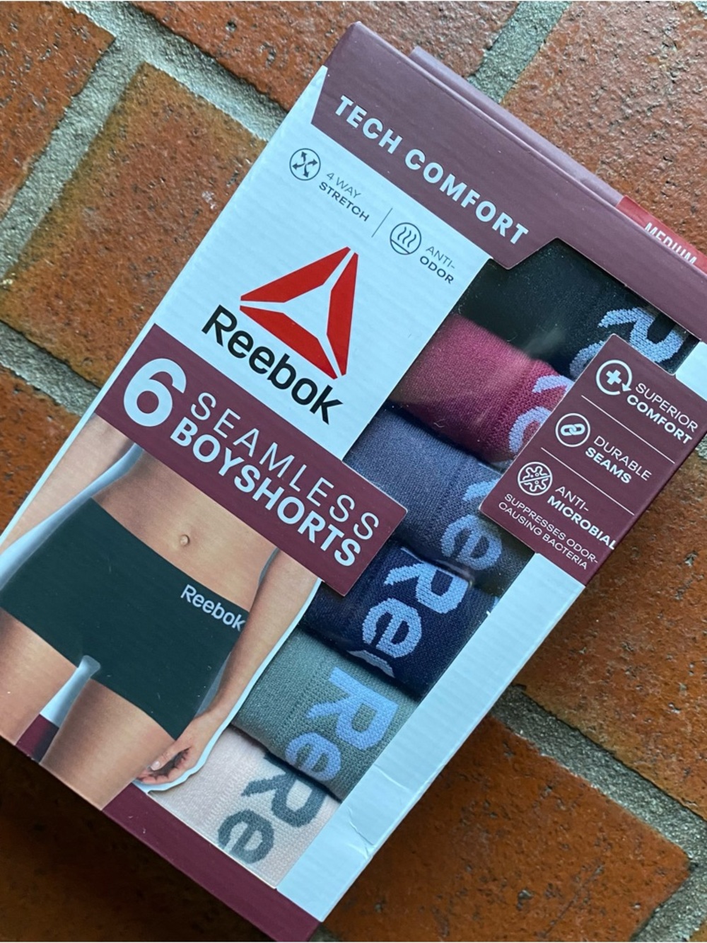 NWT Reebok Women’s 6-Pack Seamless Boyshorts - Multi Color